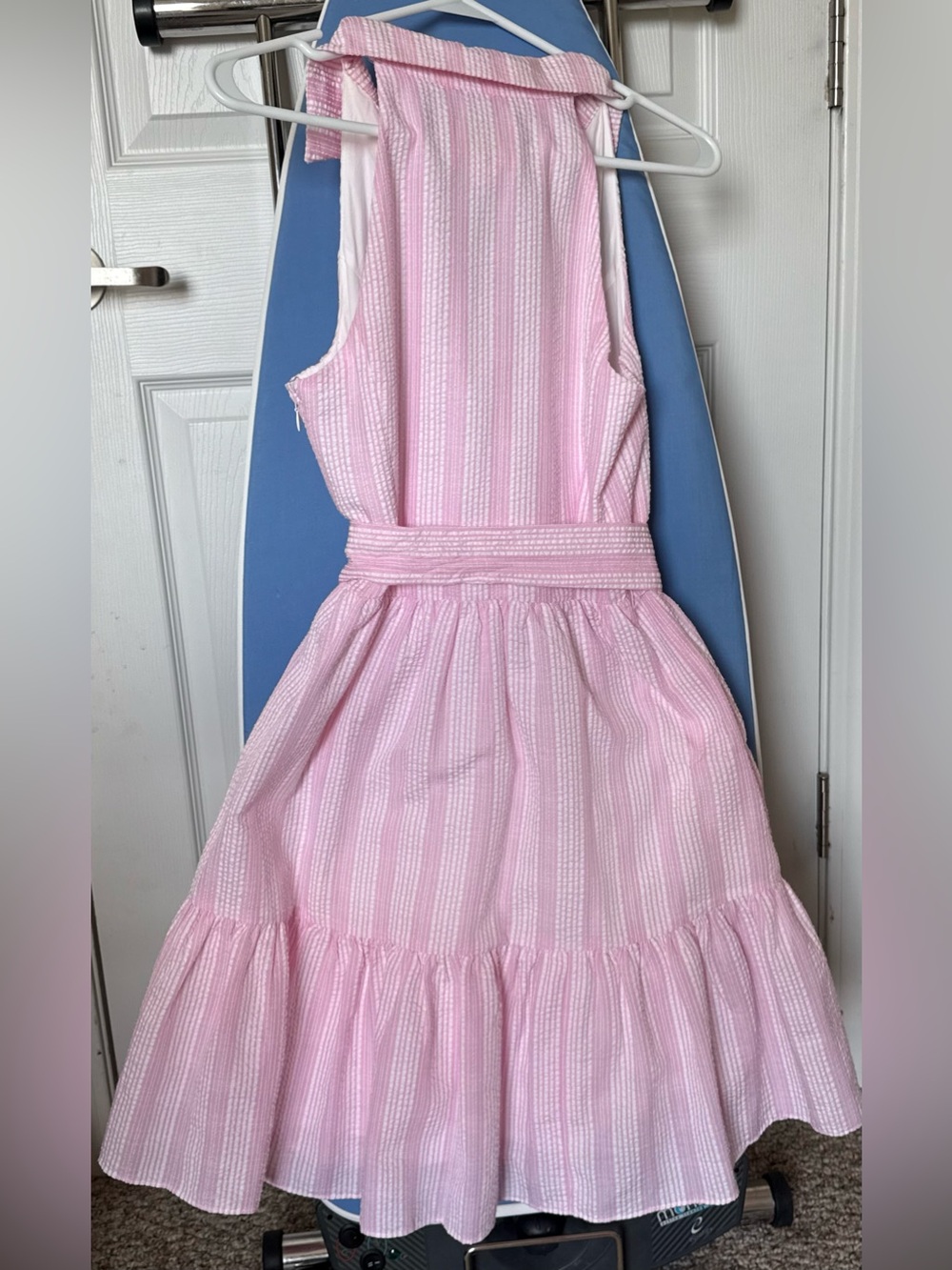 Lilly Pulitzer Trisha Shirtdress Pink Seersucker Size 2 - Picture 2 of 5